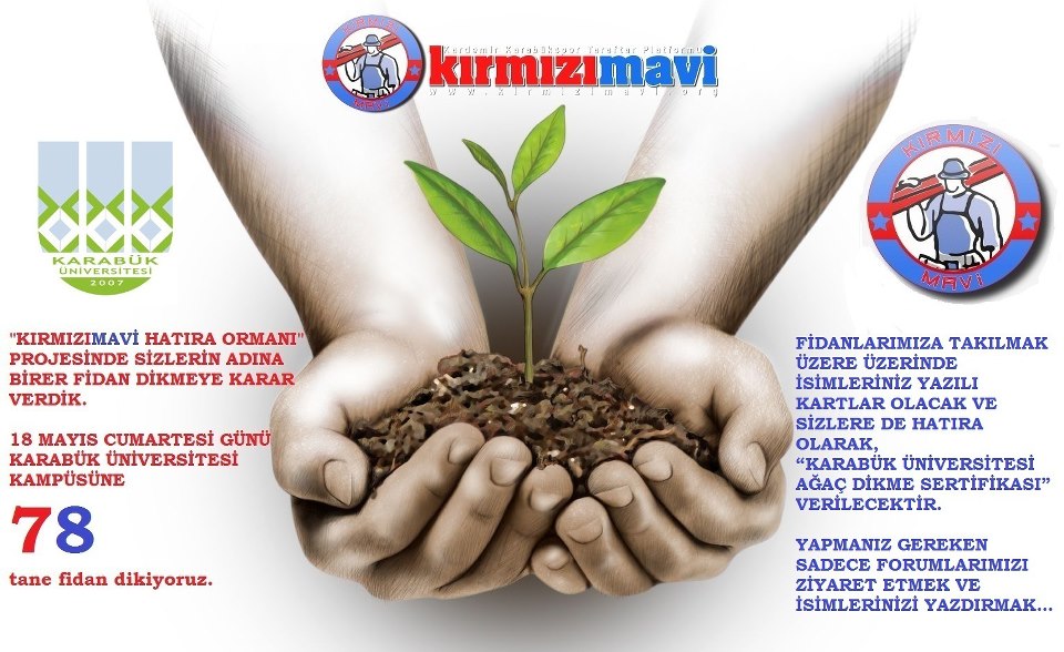 “KırmızıMavi Hatıra Ormanı” Projesi